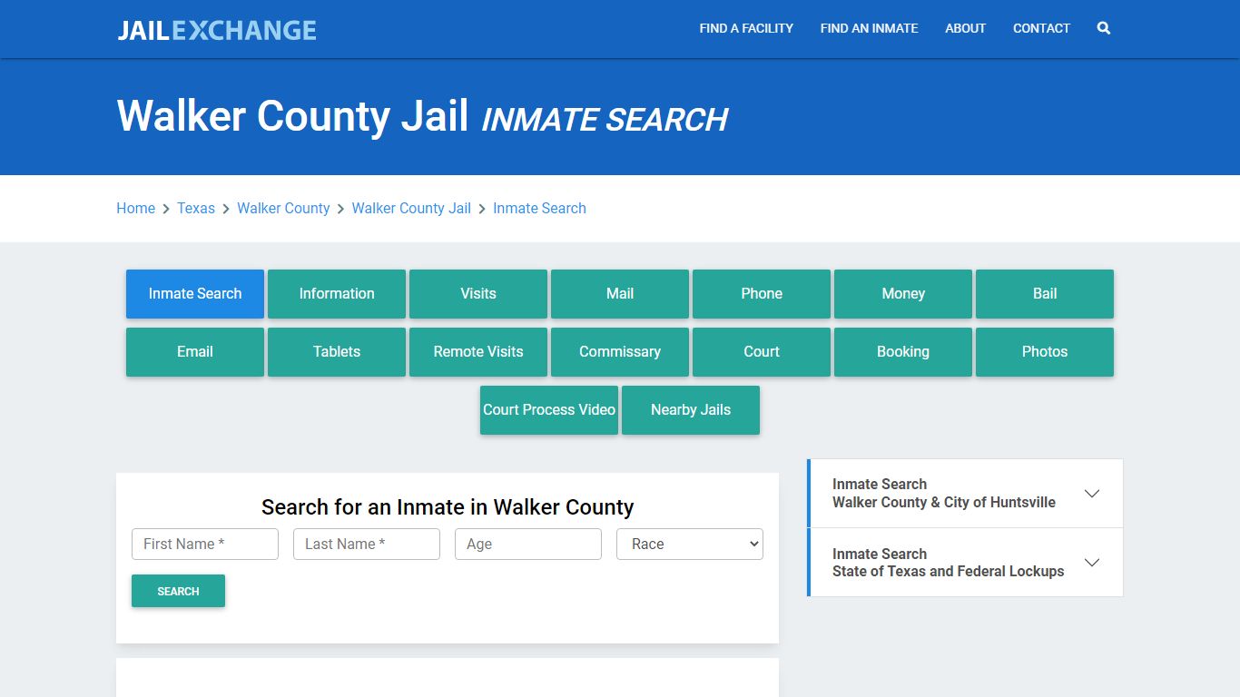 Walker County Jail, TX Inmate Search: Roster & Mugshots