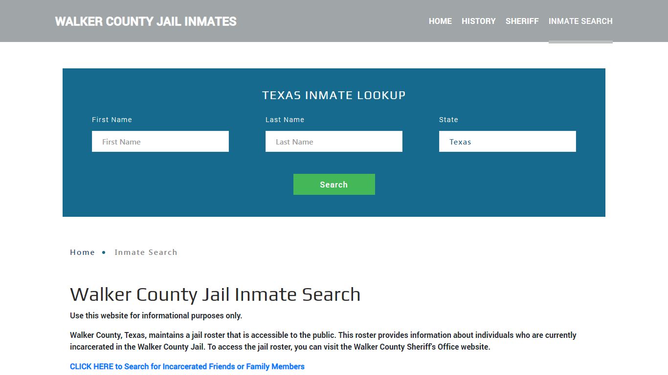 Walker County, TX Detainee Lookup